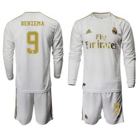 Completo Calcio Real Madrid Benzema 9 Bambino Divisa Prima 2019/2020 ML